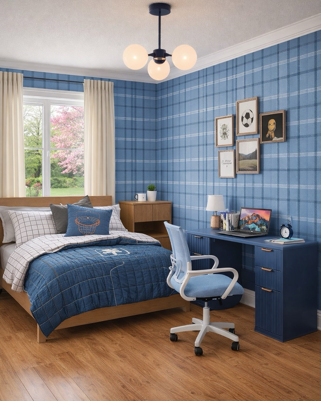 Fun and affordable teen boy room design/mood board. Abstract rug, white affordable desk, boucle desk chair, nightstand, affordable bed, ski art, neutral curtains. #college #boysroom


#LTKKids #LTKHome #LTKSeasonal