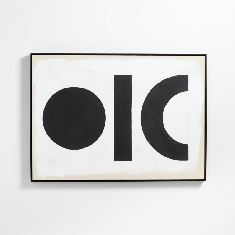 Black and White Balance Wall Art | Crate and Barrel | Crate & Barrel