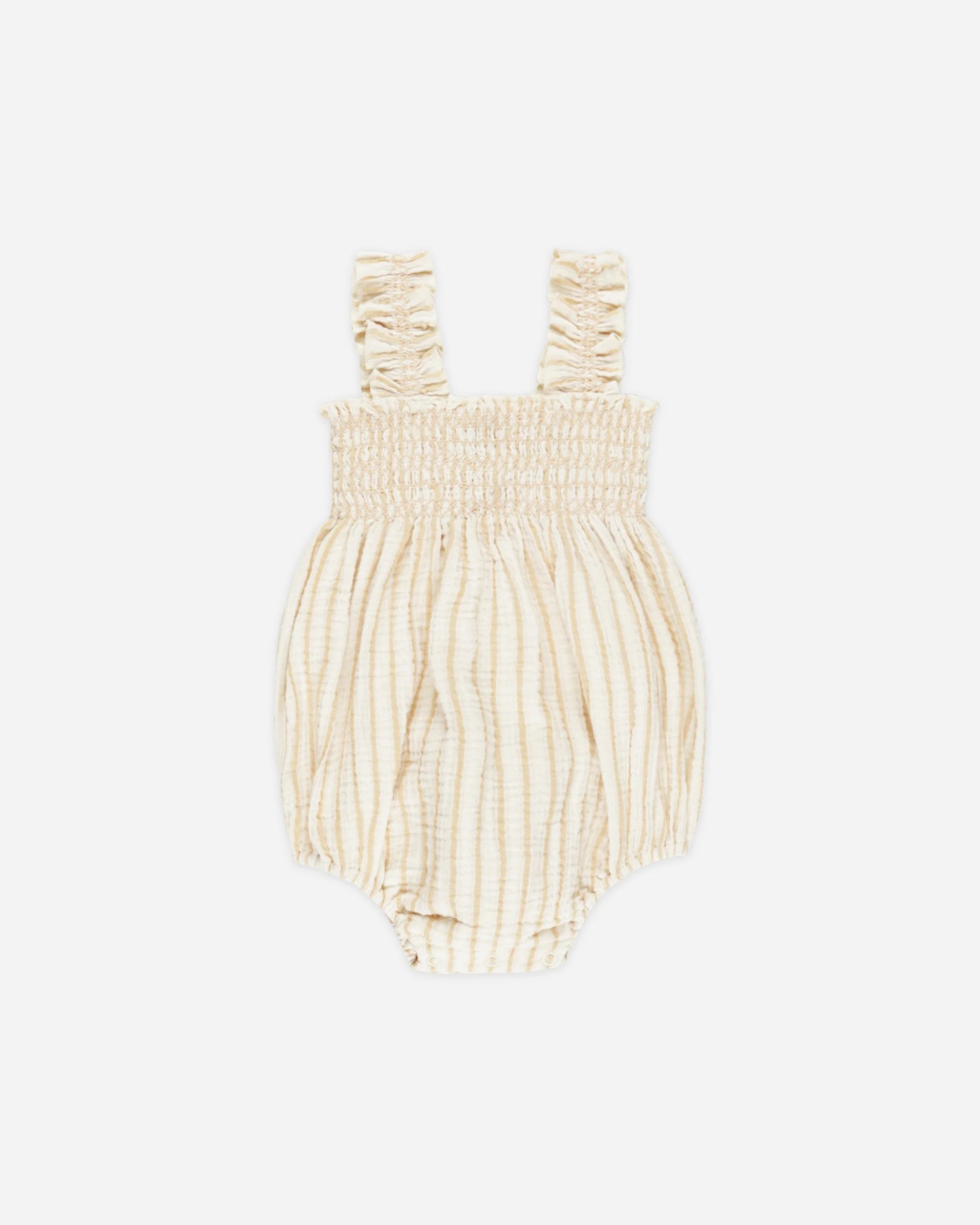 Julia Romper || Marigold Stripe | Rylee + Cru