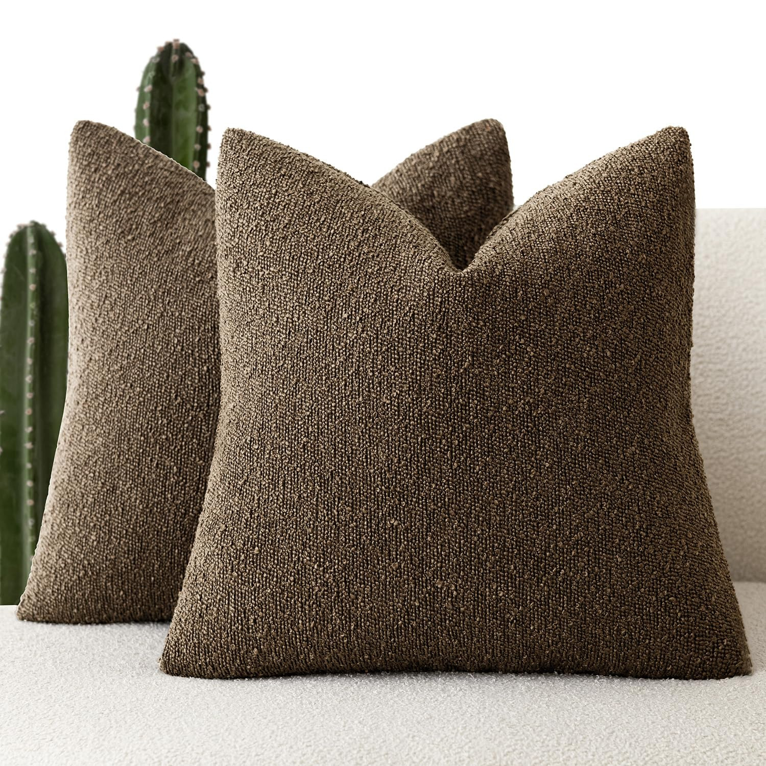 Foindtower Paquete de 2 fundas de almohada con textura de boucle, fundas de almohada decorativas ... | Amazon (US)