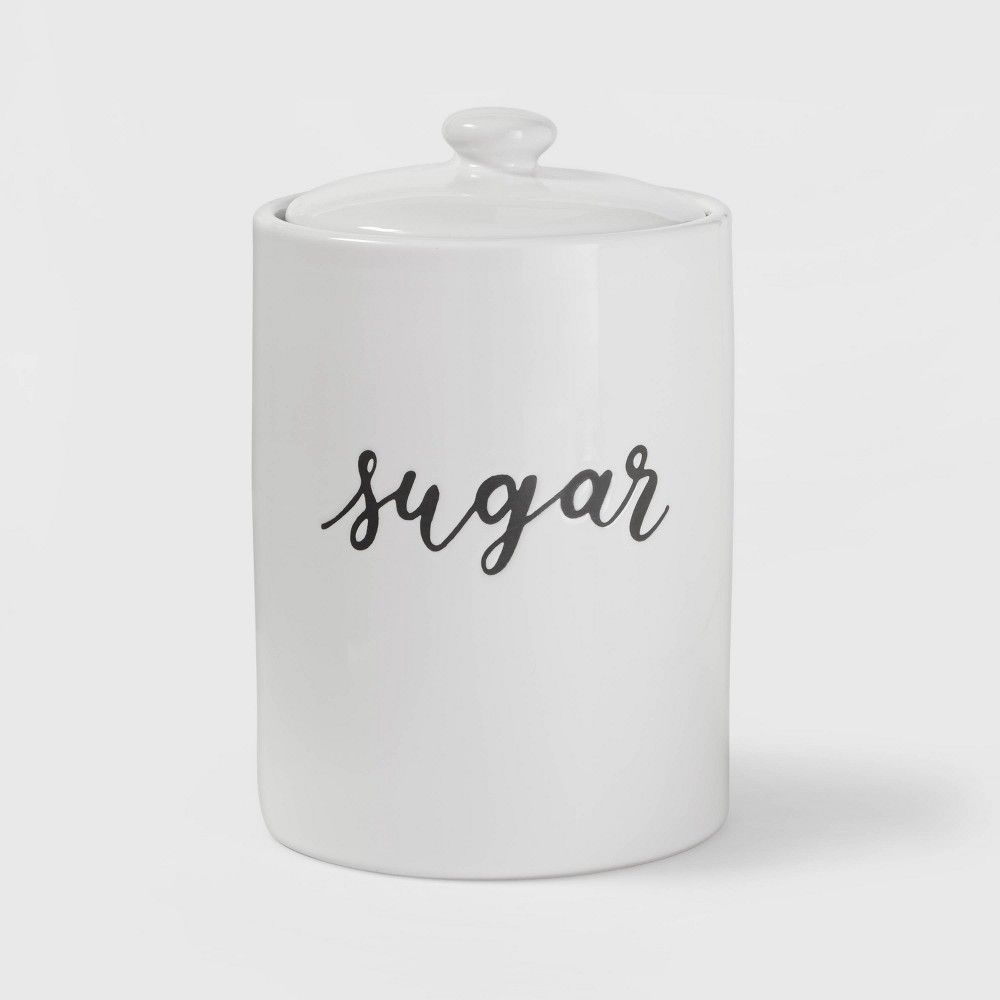 Sugar Food Storage Canister White - Threshold | Target