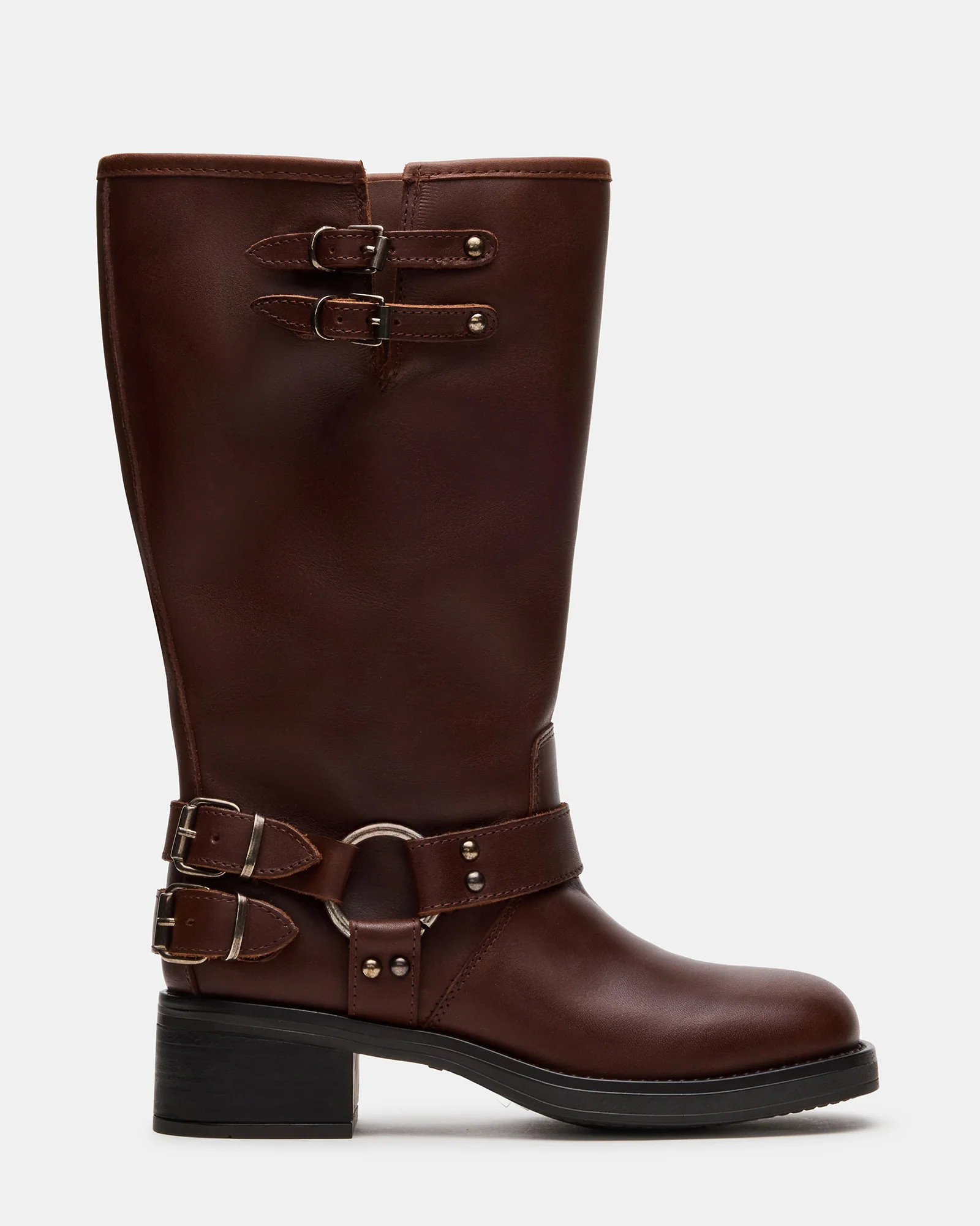 ASTOR Brown Leather Wide Calf Knee-High Women's Boot | Steve Madden (US)