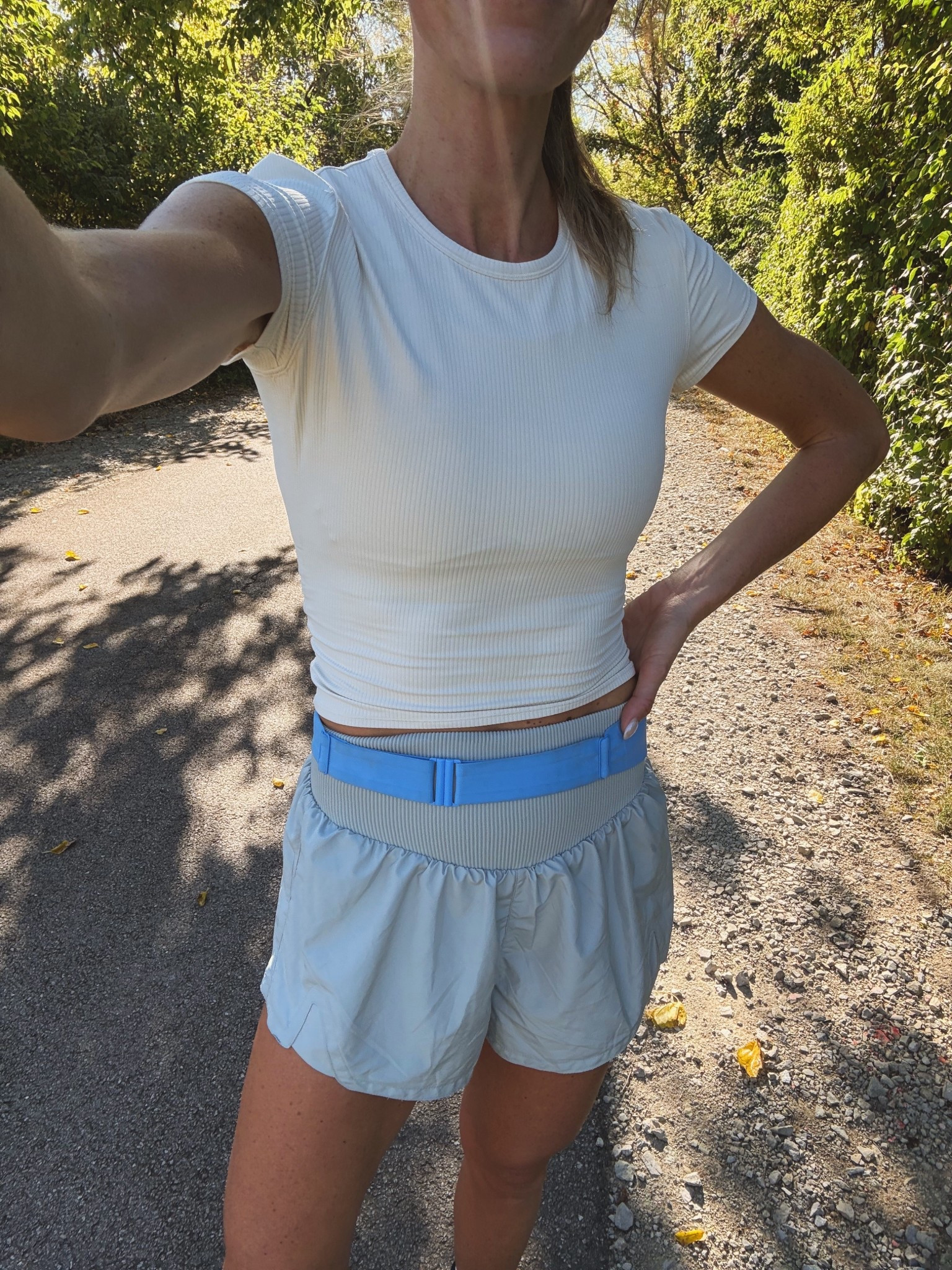 Running outfit today! This top is so fun! The back has a twist to it. I size up to 6 in all lululemon. 
My usual medium in running shorts



Fp movement, Athleta, running gear, runner, hoka, running shoes

#LTKActive