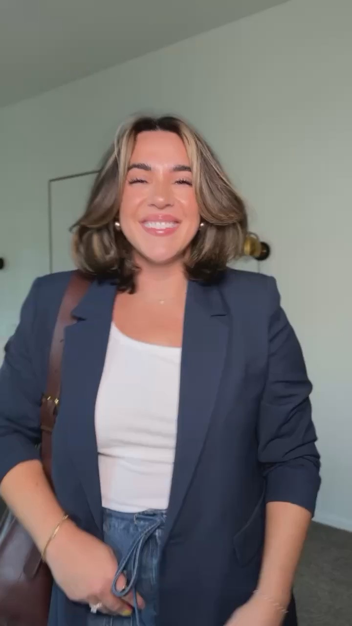 The cutest way to elevate my favorite amazon jeans! These are stretchy, have a button and tie front, plus are midsize & bloat friendly! I do L. Cute teacher or work outfit! 

Fall outfits, blazer outfit idea, business casual, teacher outfit, work outfit, chic outfit idea

#LTKSeasonal #LTKMidsize #LTKWorkwear