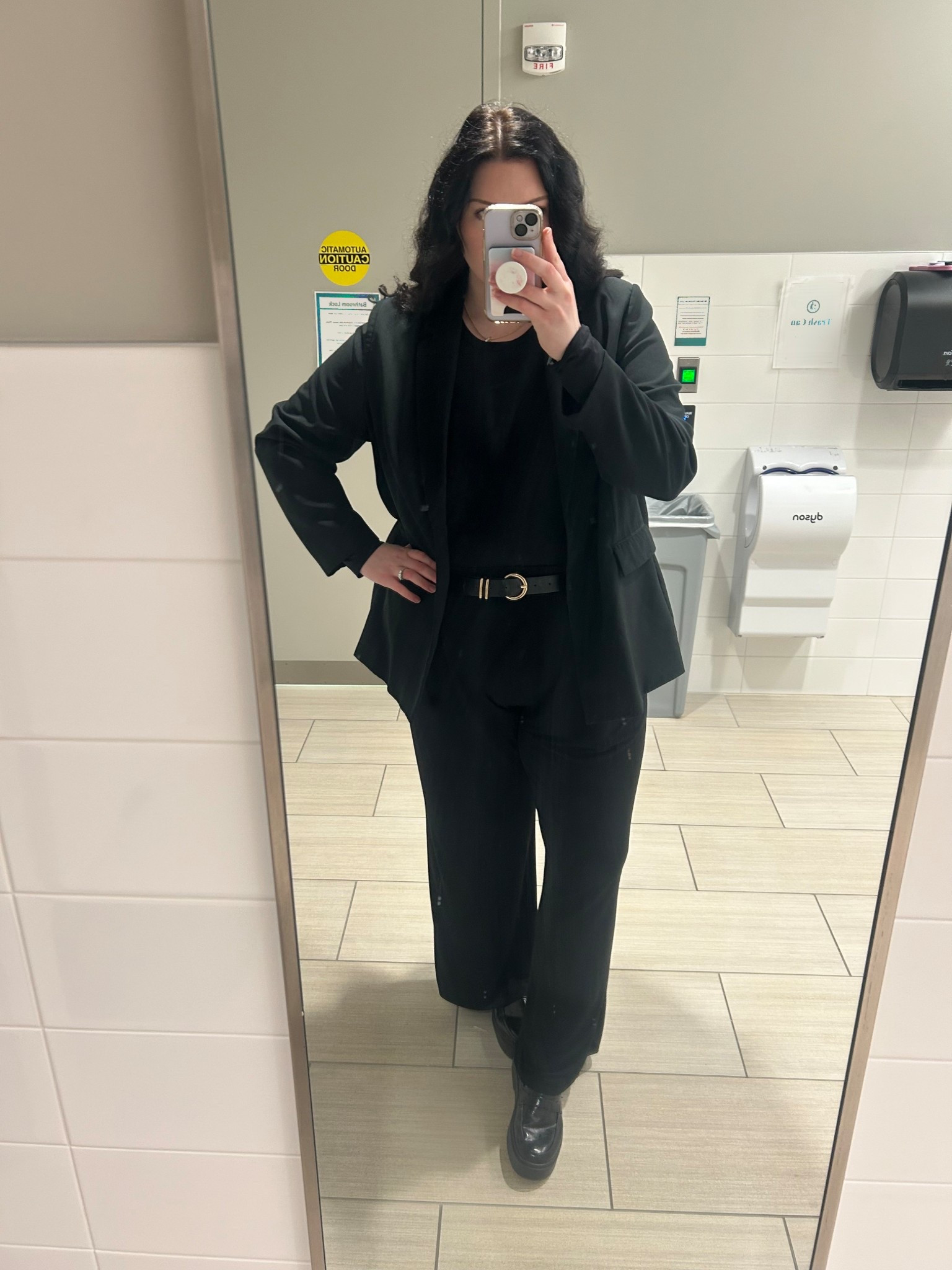 Business casual & super comfy 🖤 I can wear these loafers all day - they have a built in squishy sole and are easy to walk around in all day. And I’m really picky with shoes!

#LTKMidsize #LTKWorkwear #LTKPlusSize