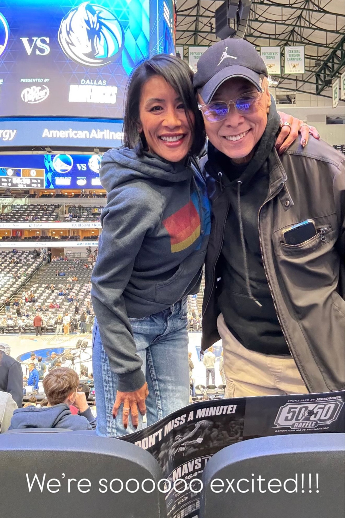 We’re soooooo excited!!! Surprised my daddy with a Mavs  vs Warriors game!

#LTKMostLoved #LTKActive #LTKOver40
