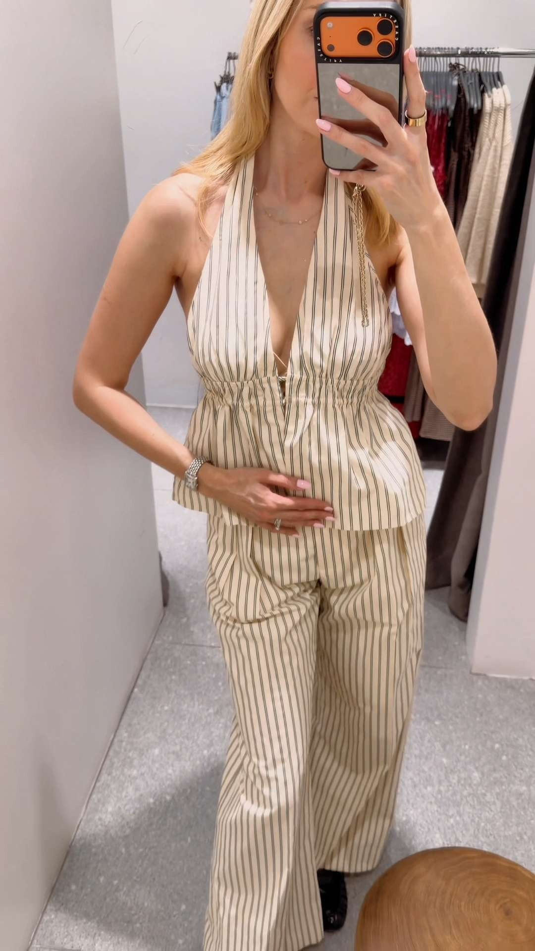 Save it for later! obsessed with this @mango set 😭🤍 this is the summer set I didn’t know I needed - the kind of piece that works for everything from brunch to date night! I’ve sized down in pants! [2] #mango #mangoset #summerstyle #summeroutfit #outfitinspo summer outfit ideas • striped set 

 #LTKdayinmylife #LTKgrwm #LTKootd