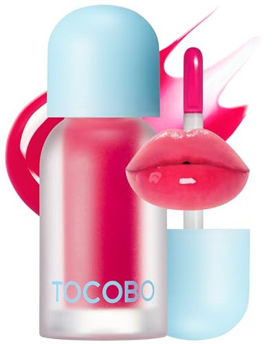 TOCOBO Juicy Berry Plumping Lip Oil 12 Cherry Ade – Korean Vegan Hydrating Lip Oil with Plant Oils for High Shine Gloss - Non Sticky Formula for All Skin Tones, 0.12 fl.oz. | Amazon (US)