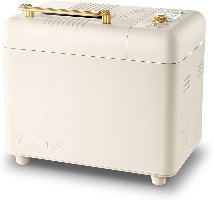 Neretva Bread Machine, 2.2LB 15-in-1 Bread Maker, Dual Heater Breadmaker Machine with Auto Nut Di... | Amazon (US)