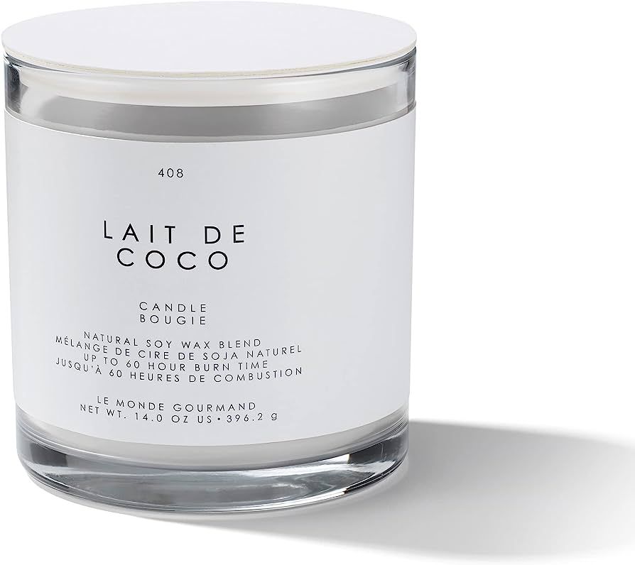 Le Monde Gourmand Lait de Coco Natural Soy-Wax Blend Candle - 14 oz | Amazon (US)