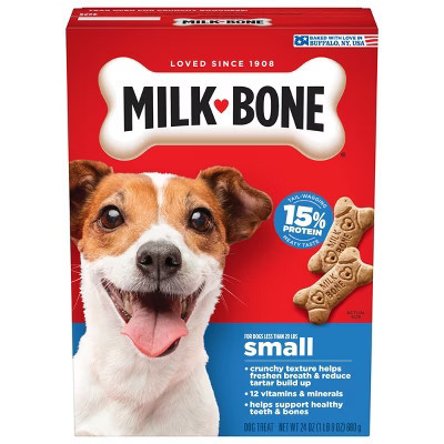 Milk-Bone Original Beef Flavor Biscuits Dog Treats - Small -24oz | Target