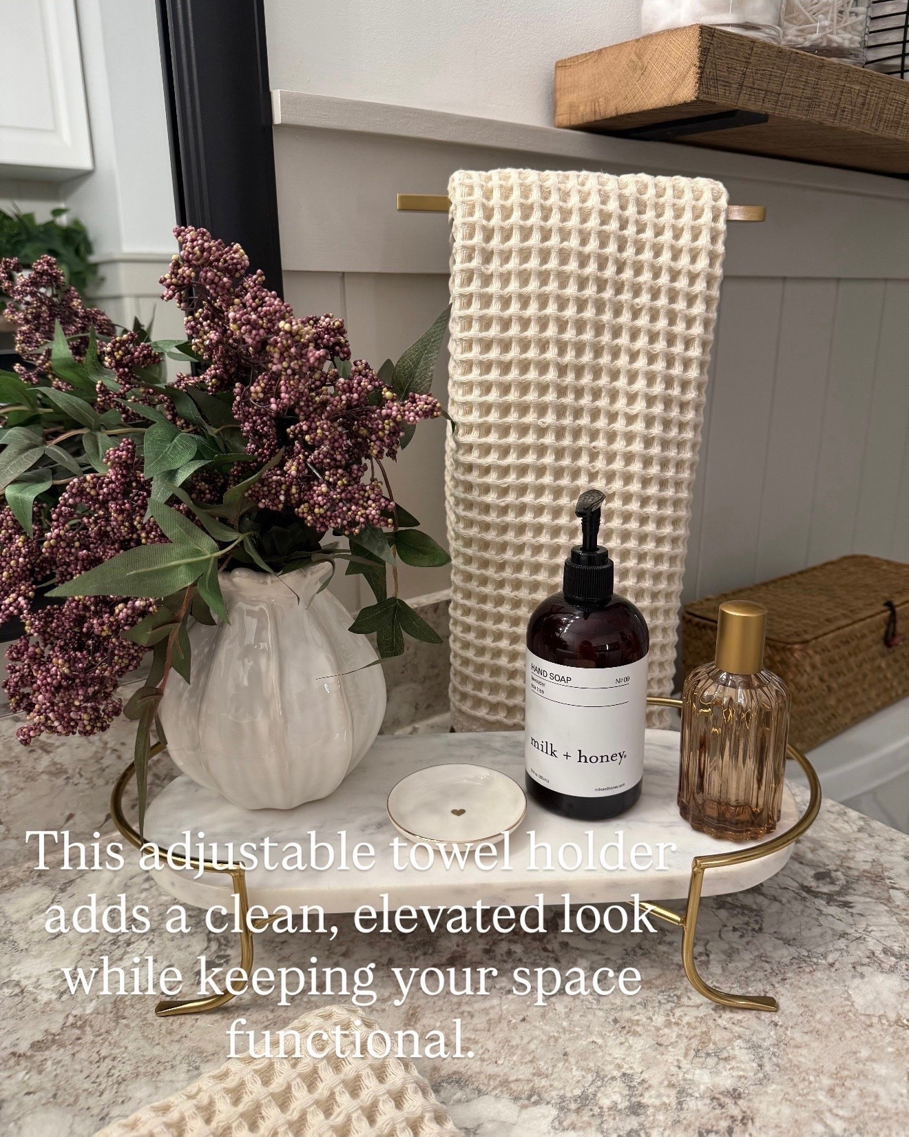 Amazon Towel Holder On Sale

Follow @farmtotablecreations on Instagram for more home finds and styling inspiration.

Sometimes it’s the smallest details that make the biggest difference. This adjustable towel holder adds a clean, elevated look to your bathroom or kitchen while keeping hand towels within easy reach. The marble and brass finish blends beautifully with a variety of decor styles, making it both functional and decorative.

Bonus: it’s currently on sale, making it the perfect time to grab one for your space.

#bathroomdecor #towelholder #bathroomfinds #kitchendecor #marbledecor #homedecor #countertopdecor #bathroomstyling #amazonhome #organizationfinds

#LTKHome #LTKSaleAlert #LTKHome #LTKSaleAlert #LTKSeasonal