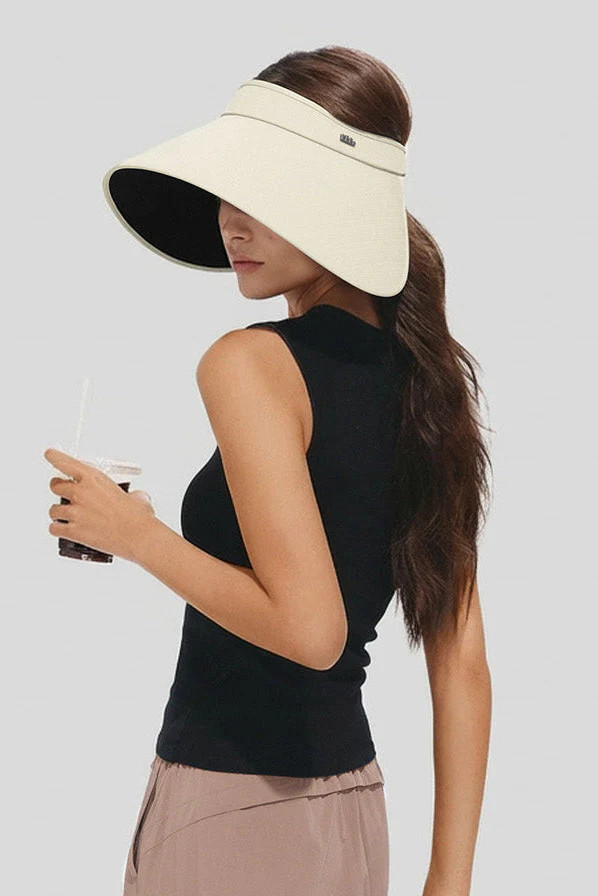 Women's Ultra Wide Brim Bonnet-Style Visor UPF100+ BM563 | Beneunder US