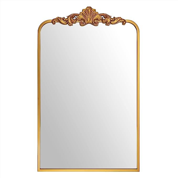 Ruomeng Wall Mirror, Traditional Baroque Mirror, Gold Framed Mirror for Bathroom, Entryway, Livin... | Amazon (US)