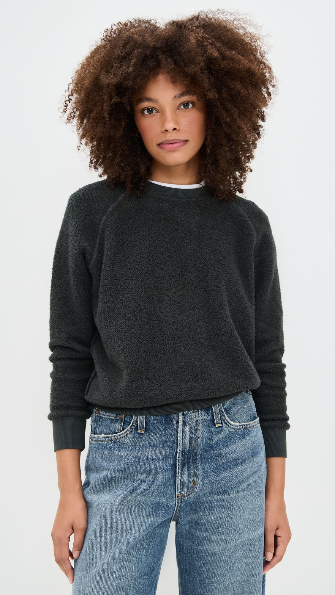 The Ziggy Inside Out Fleece Crew | Shopbop