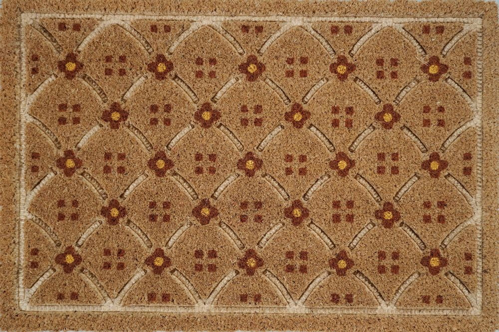 BHG 20x30 Ogee Floral Coir Doormat | Walmart (US)