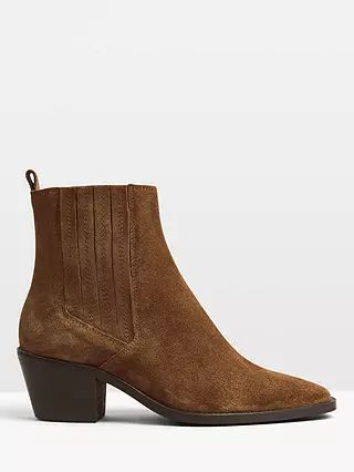 hush Hart Suede Ankle Boots, Brown | John Lewis (UK)