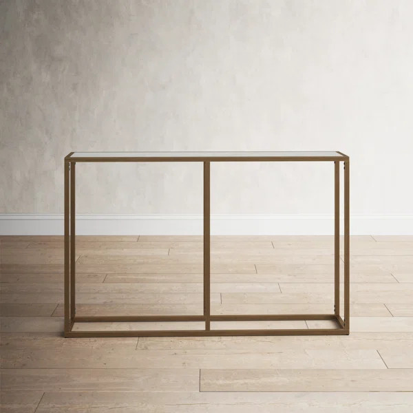 Wells 48'' Genuine Marble Console Table | Wayfair North America