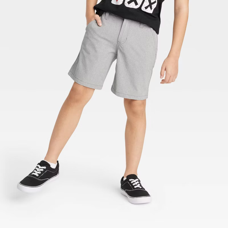 Boys' Quick Dry Flat Front 'At the Knee' Chino Shorts - Cat & Jack™ | Target