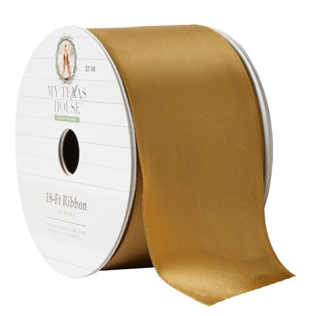 My Texas House Gold Satin Ribbon, 18‘ | Walmart (US)