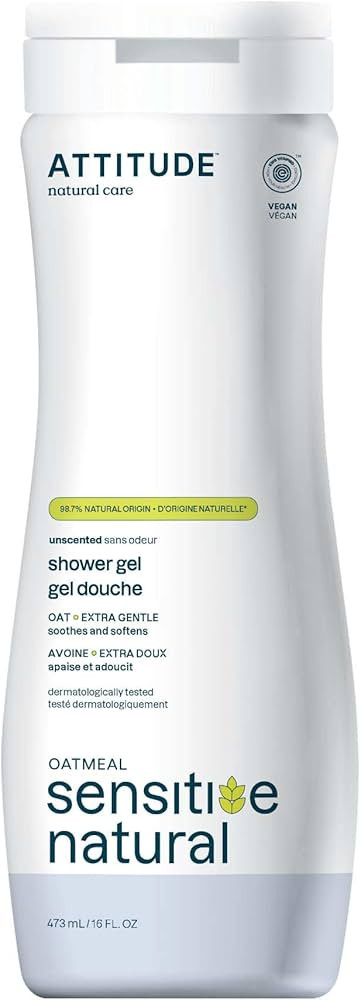 ATTITUDE Body Wash for Sensitive Skin with Oat, EWG Verified, Dermatologically Tested, Vegan, Ext... | Amazon (US)