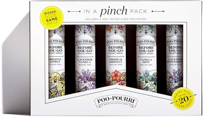 Poo-Pourri Before-You-go Toilet Spray 10 ml Original Citrus 10 ml Lavender Vanilla 10 ml Tropical... | Amazon (US)