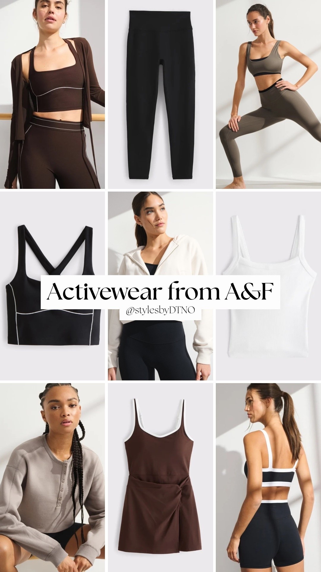 The best activewear finds from Abercrombie & Fitch in the shades black, brown, taupe, and white (scroll below for more options)

Tags: Spring Fashion, New Arrivals, Best Sellers, Matching Sets, Fashion Finds 2026, What To Wear, Gym Outfit, Stylist Picks, Back In Stock, Sports Bra & Leggings, Zip Up Hoodie, Biker Shorts, Summer Fashion,

#LTKfitnessgoals #LTKootd #LTKActive