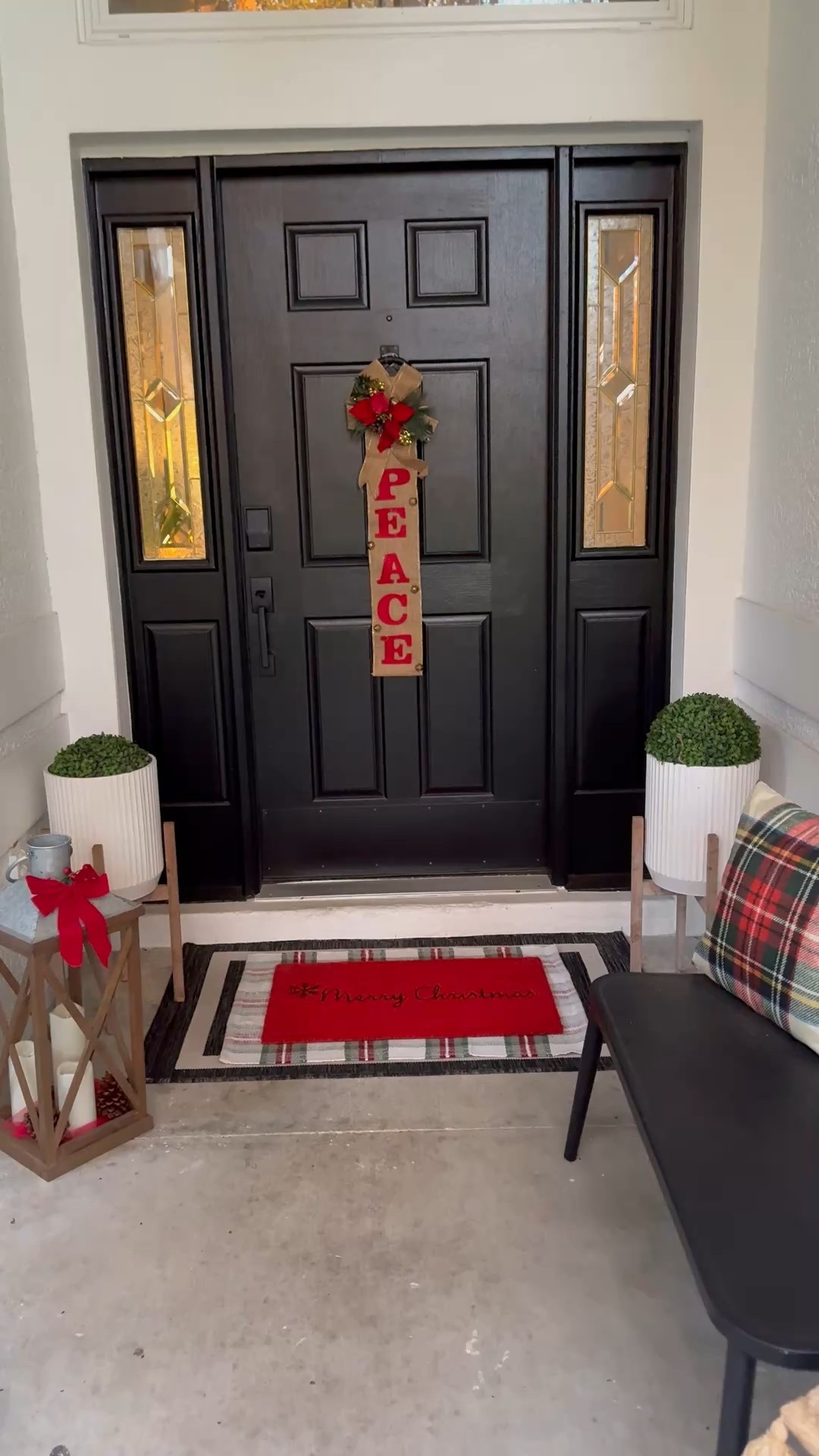 Christmas front door decor 

#LTKdayinmylife #LTKHome #LTKHoliday