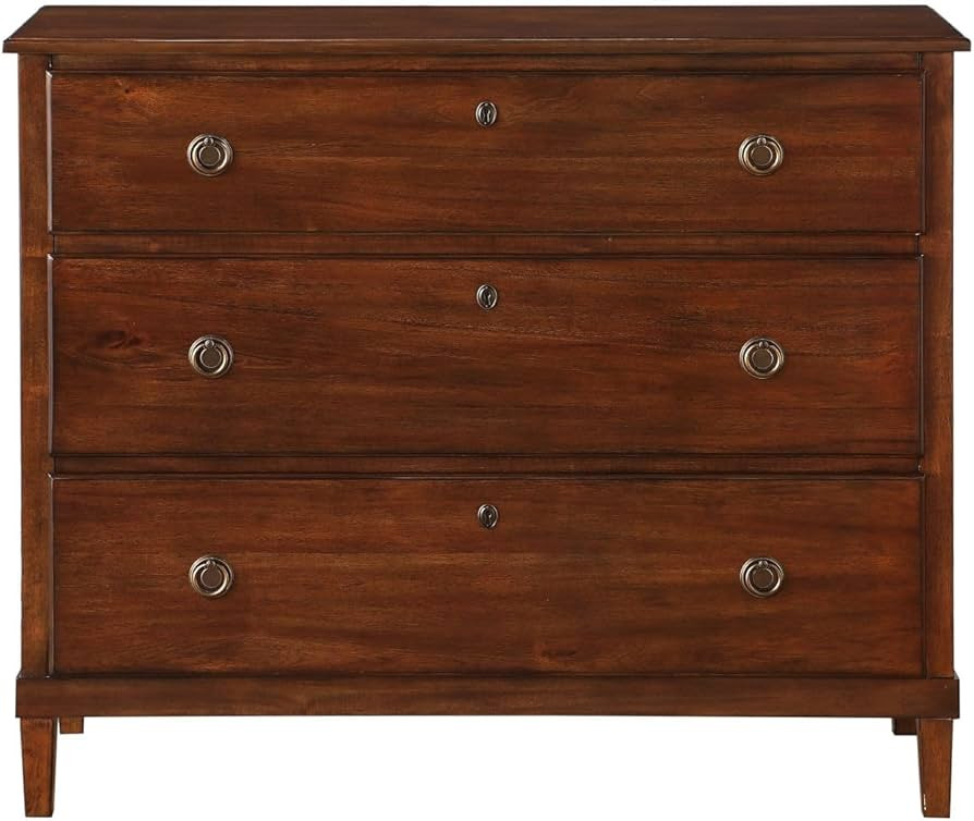 Comfort Pointe Cambridge Brown Finished Wood 3-Drawer Dresser | Amazon (US)