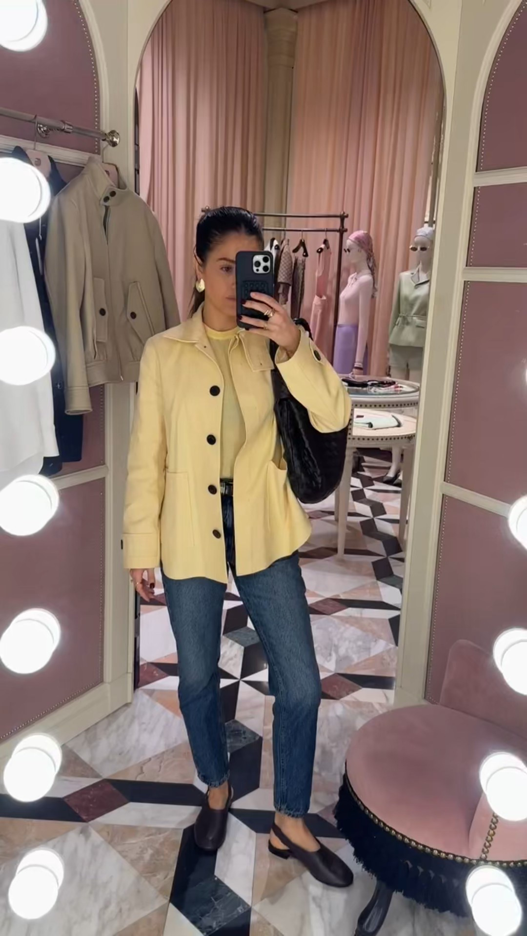 Today’s outfit 💛🌼 Loving this butter yellow jacket paired with denim for a elevated casual look. 

#LTKWatchNow #LTKSeasonal #LTKStyleTip