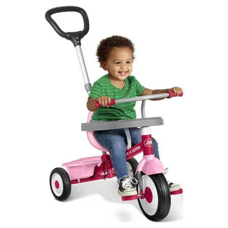 Radio Flyer 3-in-1 Stroll 'N Trike with Adjustable Seat for Ages 1.5 to 5 Years, Pink | Walmart (US)
