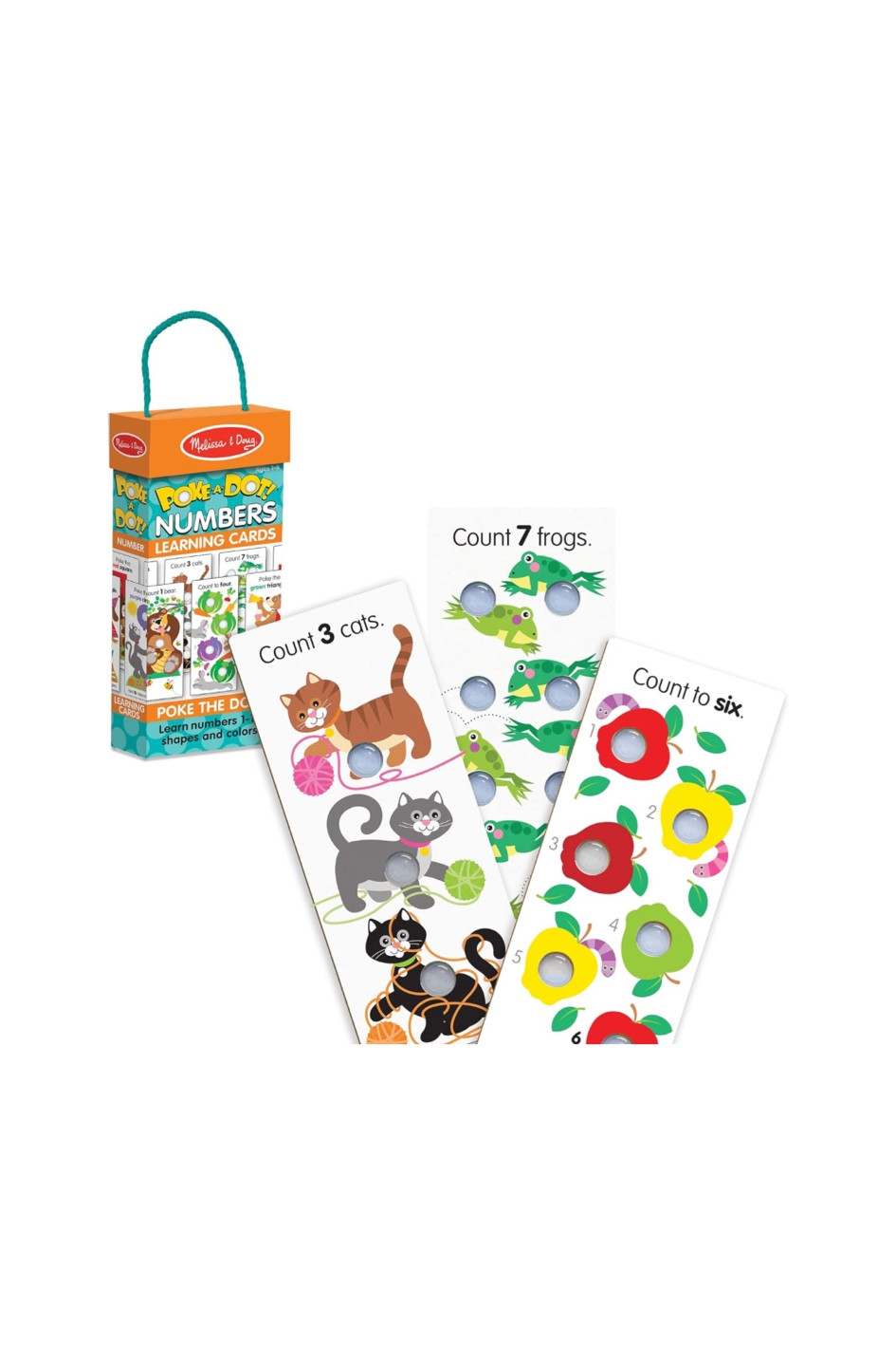 Melissa & Doug Poke-A-Dot Jumbo Number Learning Cards - 13 Double-Sided Numbers, Shapes, and Colors with Buttons to Pop - Poke A Dot Book Oversized Interactive Learning Activity Cards For Kids

#toddler #stockingstuffers #giftguide 

#LTKbaby #LTKGiftGuide #LTKkids