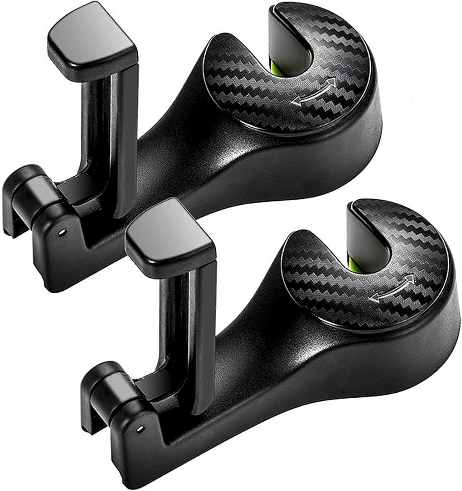 ETBIENTÔT 2023 Upgraded Car Seat Hooks 2 Pack - 360° Rotation Hidden Hangers - Keep Your Car Ti... | Amazon (US)