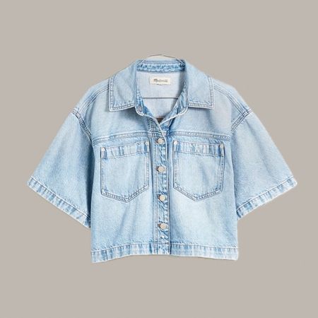 been on the hunt for a boxy, slightly cropped denim shirt and this light wash short sleeve shacket from Madewell checked all the boxes.

closet staples | wardrobe staples | basic denim | versatile denim | chambray | capsule wardrobe essentials



#LTKfindsunder100 #LTKtravel #LTKmidsize