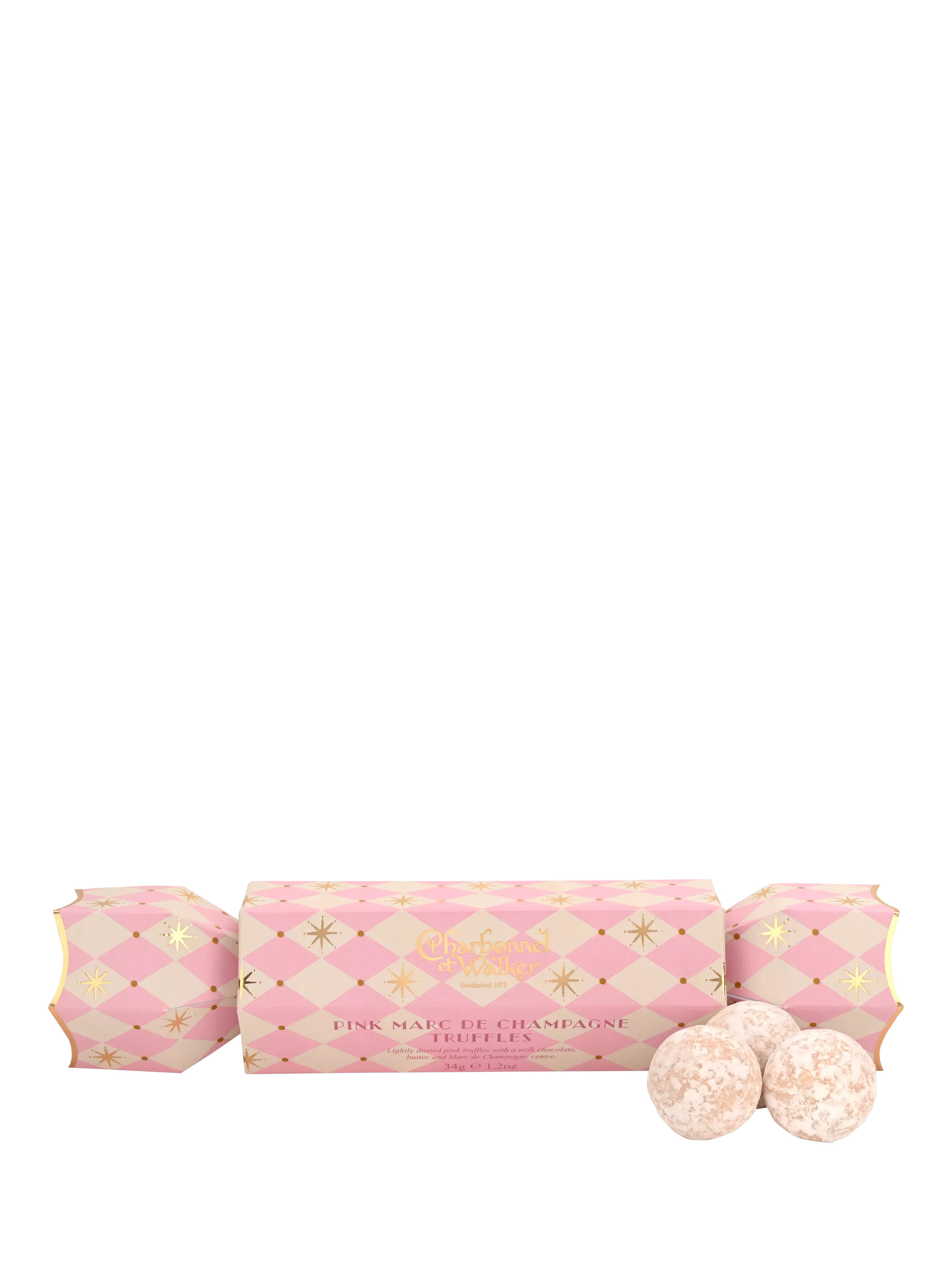 Charbonnel et Walker Pink Champagne Truffle Cracker, 34g | John Lewis (UK)