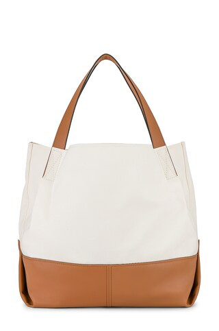 Rag & Bone Passenger Oversized Tote Bag in White Canvas from Revolve.com | Revolve Clothing (Global)