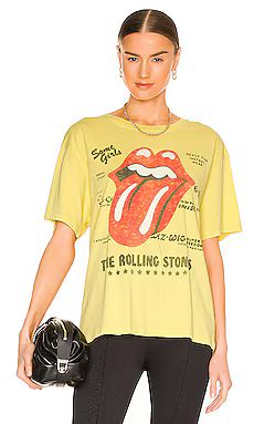 DAYDREAMER Rolling Stones 1978 Tee in Citron from Revolve.com | Revolve Clothing (Global)