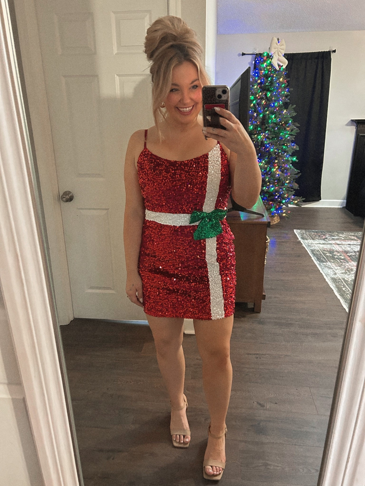 Walmart holiday dress! Wearing a size medium! 

#LTKHoliday #LTKSeasonal #LTKMidsize
