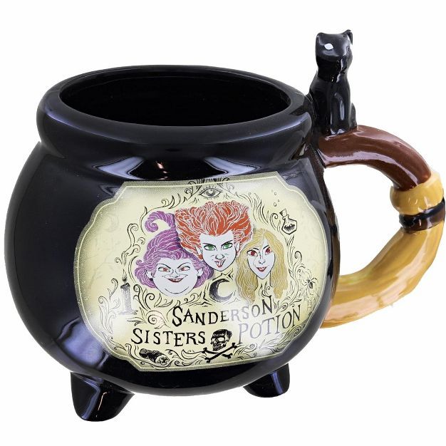 Silver Buffalo Disney Hocus Pocus Sanderson Sisters Cauldron Potion 3D Sculpted Ceramic Mug | Target