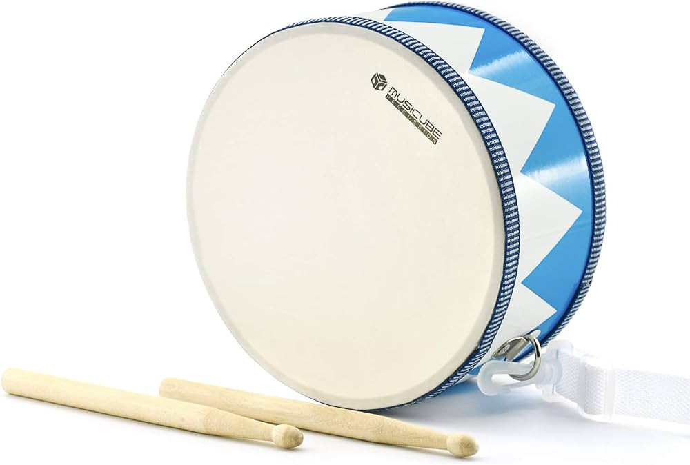 MUSICUBE Kids Drum Set 8-Inch Wooden Drum Toys with an Adjustable Strap and 2 Drumsticks Educatio... | Amazon (US)