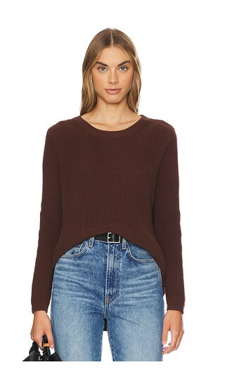 Emma Shaker Sweater in Shaved Chocolate | Revolve Clothing (Global)