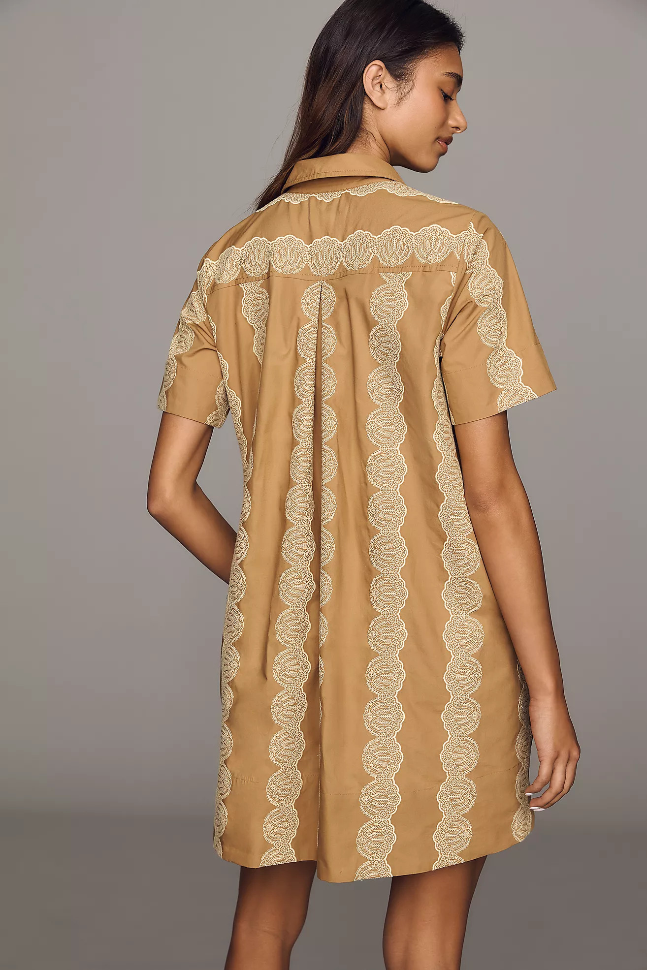 Maeve Pollie Swing Tunic Mini Dress | Anthropologie (US)
