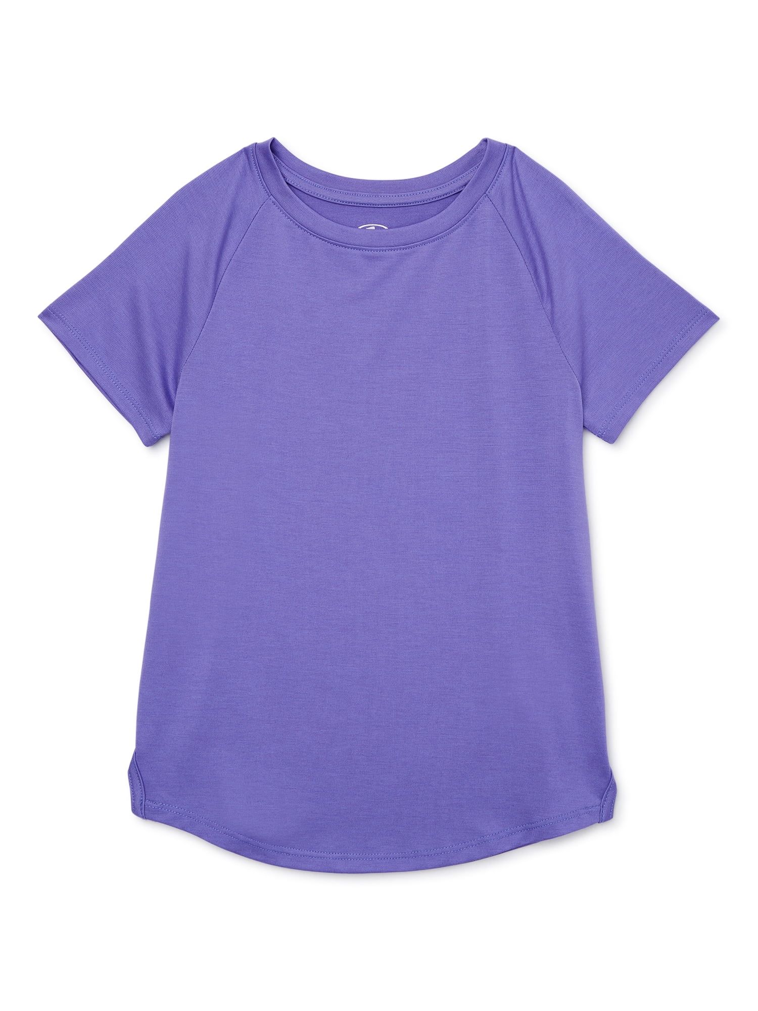 Athletic Works Girls Active Short Sleeve Tee, Sizes 4-18 & Plus | Walmart (US)