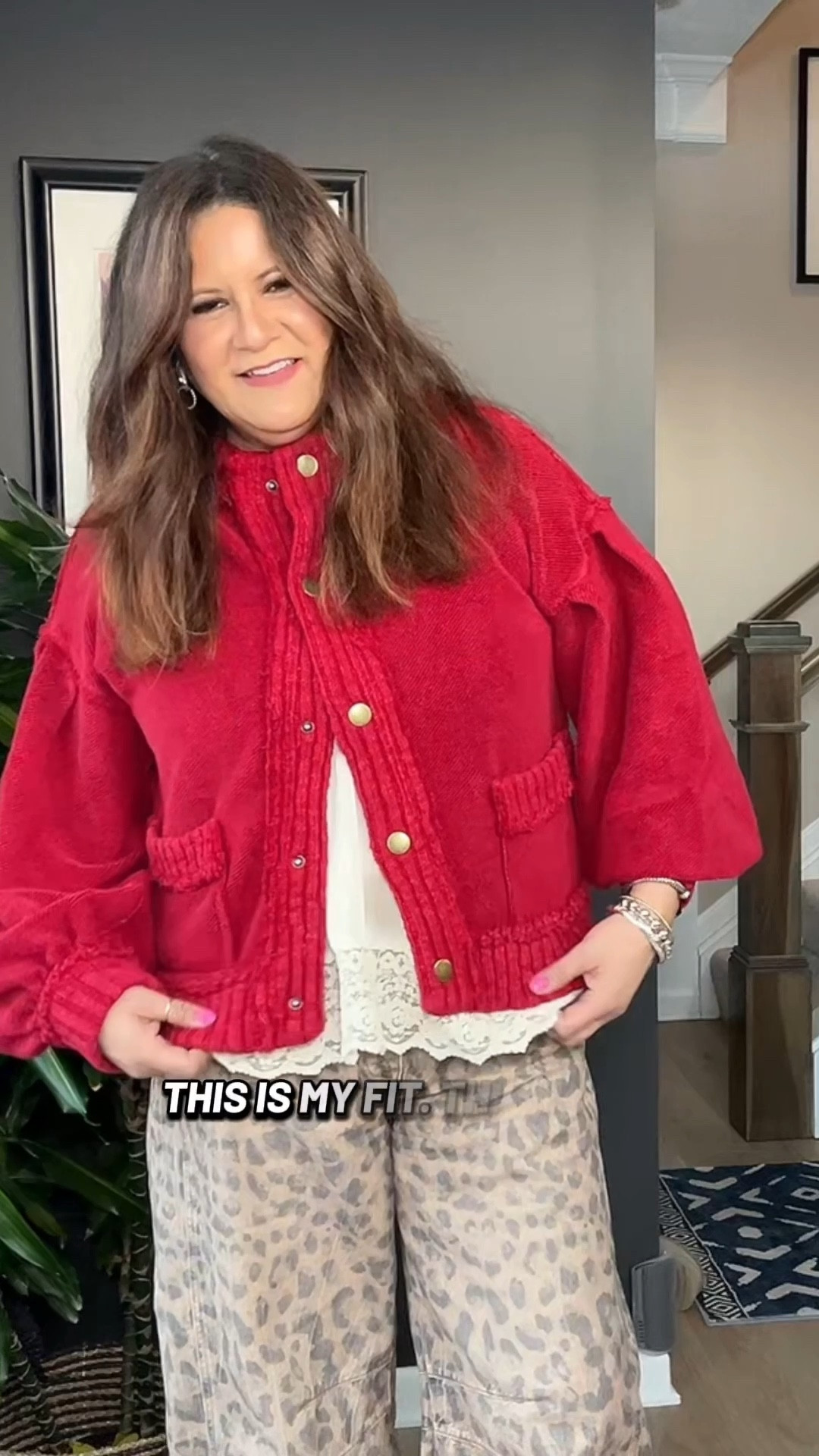 Love red with animal print! 

#LTKootd #LTKMidsize #LTKOver40