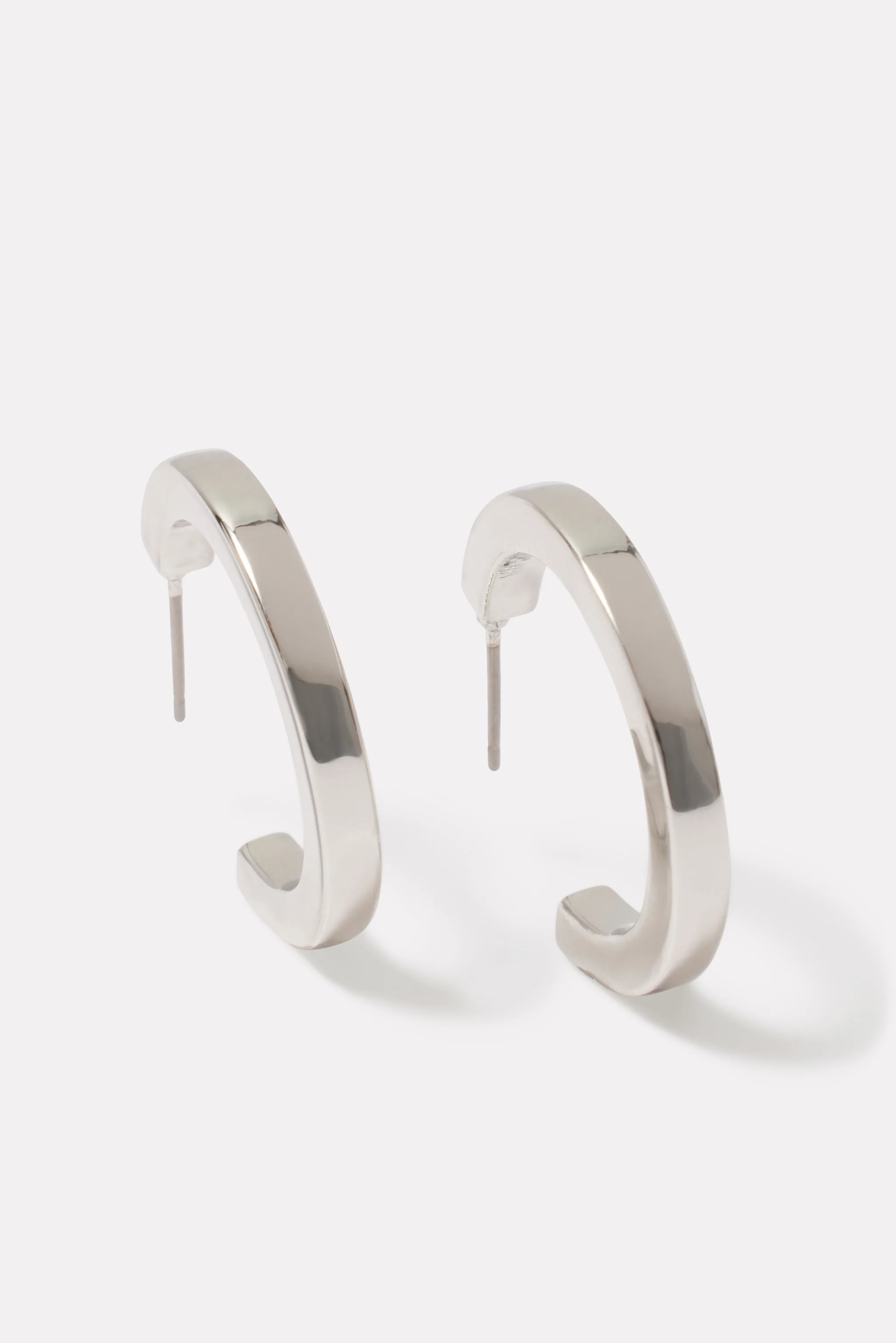 Cecily Flat Hoops | Evereve