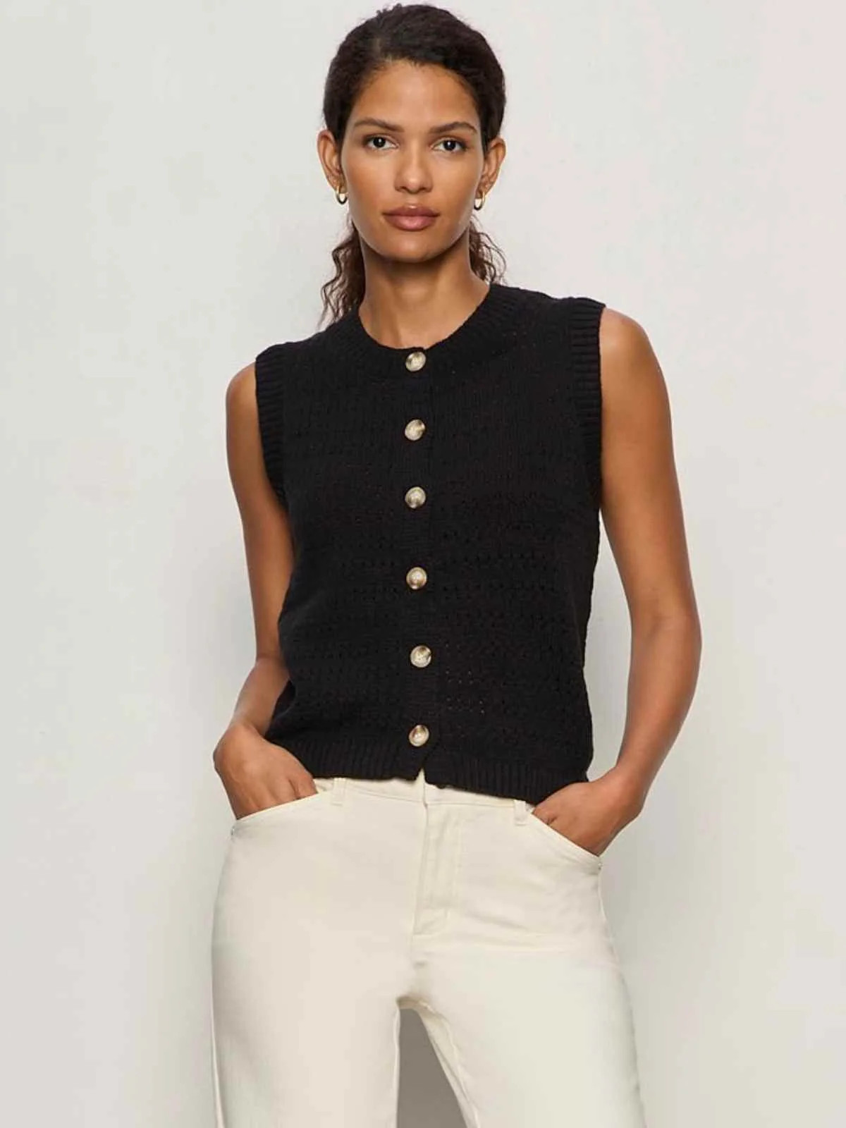 POINTELLE SHELL BLACK | Sanctuary Clothing