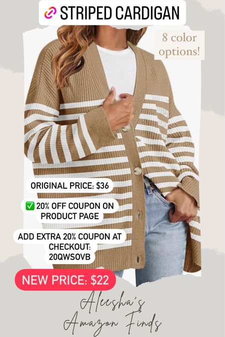 Striped cardigan
Cardigan outfit
Fall outfit 
Winter outfit
Amazon deals
Amazon deals today

#LTKGiftGuide #LTKfindsunder50 #LTKCyberWeek