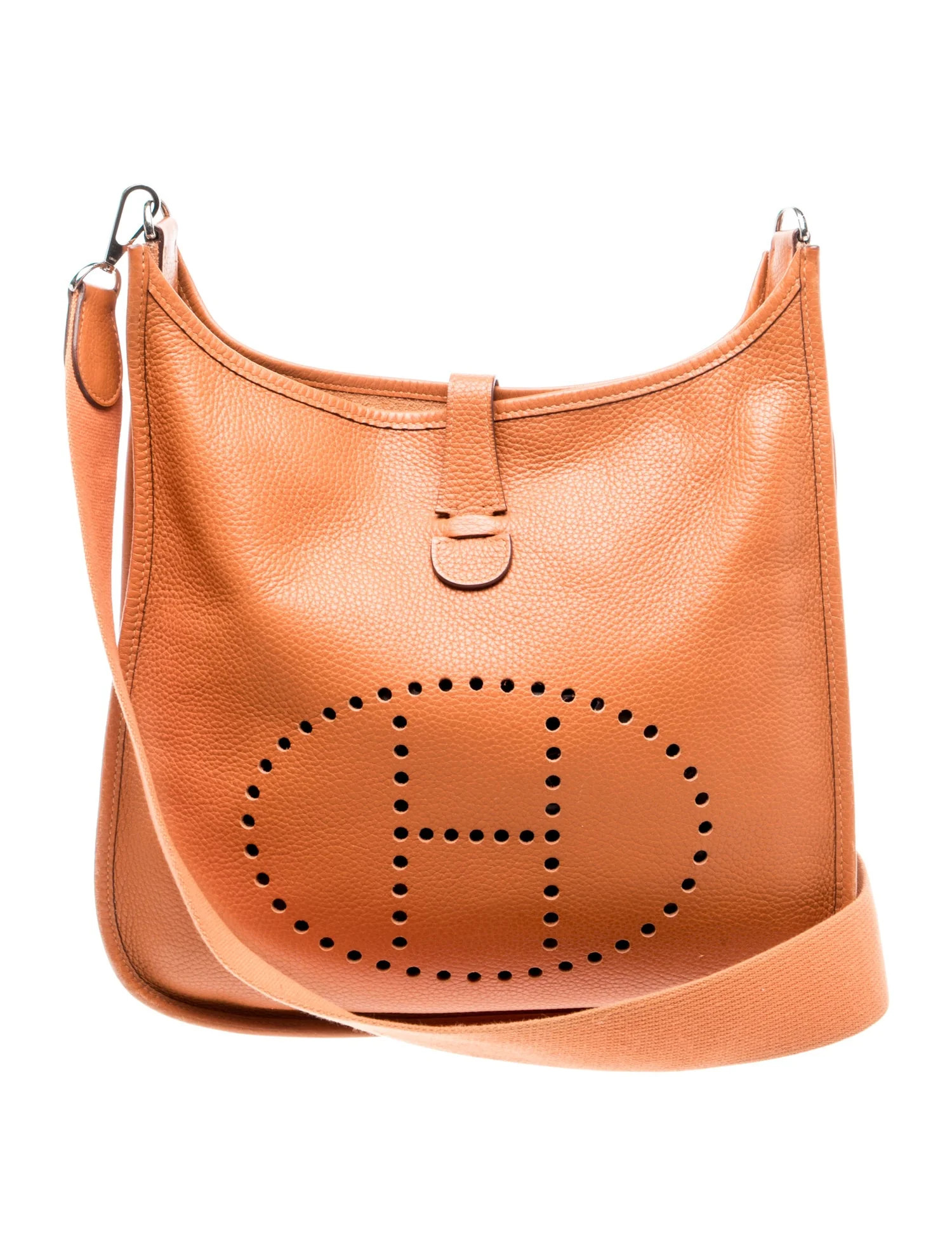 Hermès Clemence Evelyne I 33 - Orange Crossbody Bags, Handbags - HER819891 | The RealReal | The RealReal