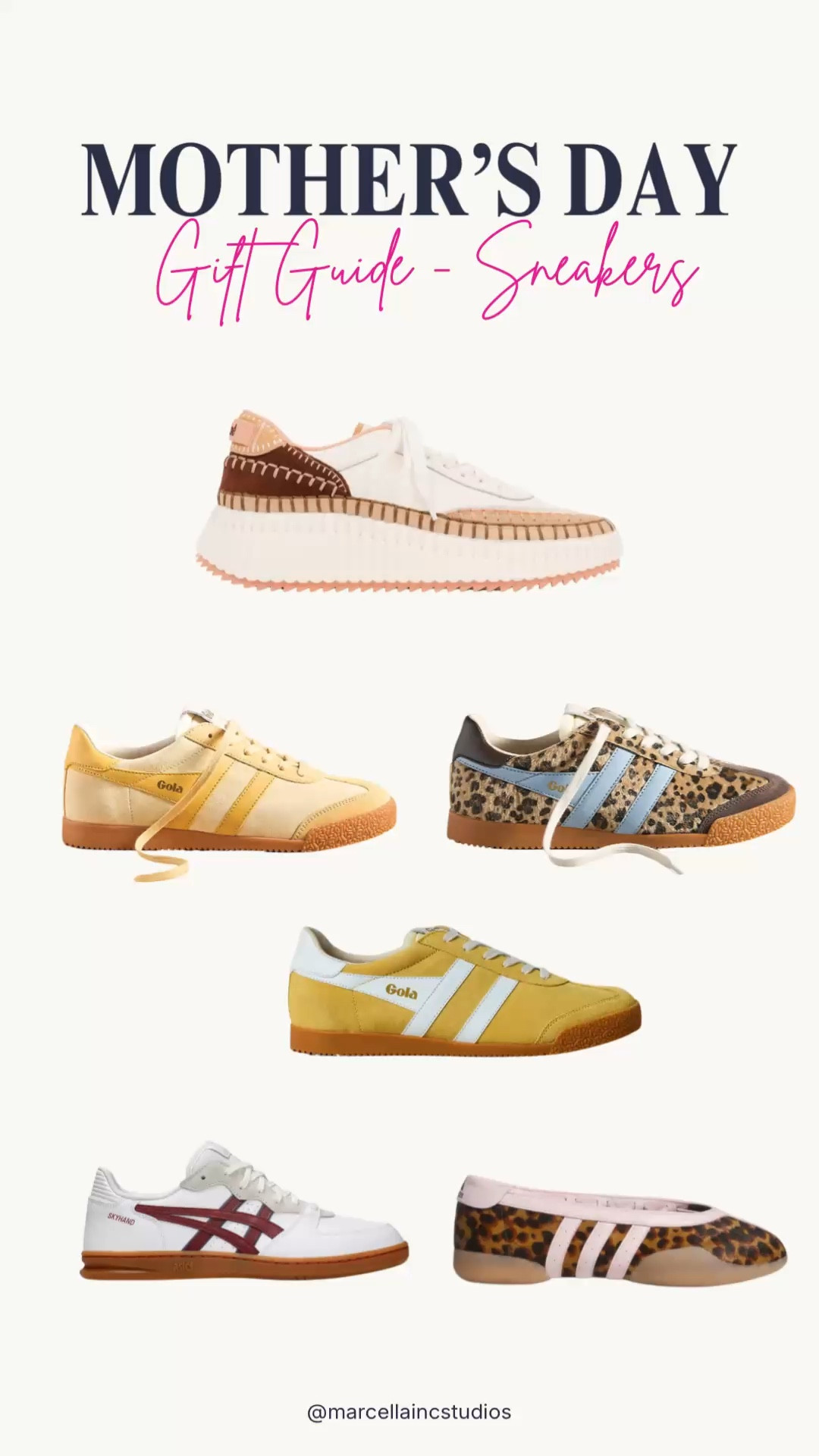 Mothers Day Gift Guide- Sneakers. From lifestyle to athletic for travel work or fun. These are the best sneakers to give as gifts for Mother’s Day. #hoka #gola #mothersday #giftguide 

#LTKMothersDay #LTKOver40 #LTKmomlife