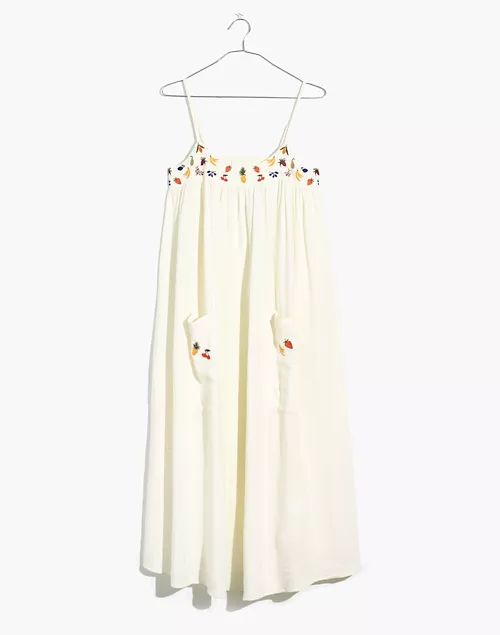 Fresca Fruit Embroidered Cami Midi Dress | Madewell